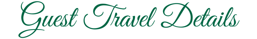 guest travel deets